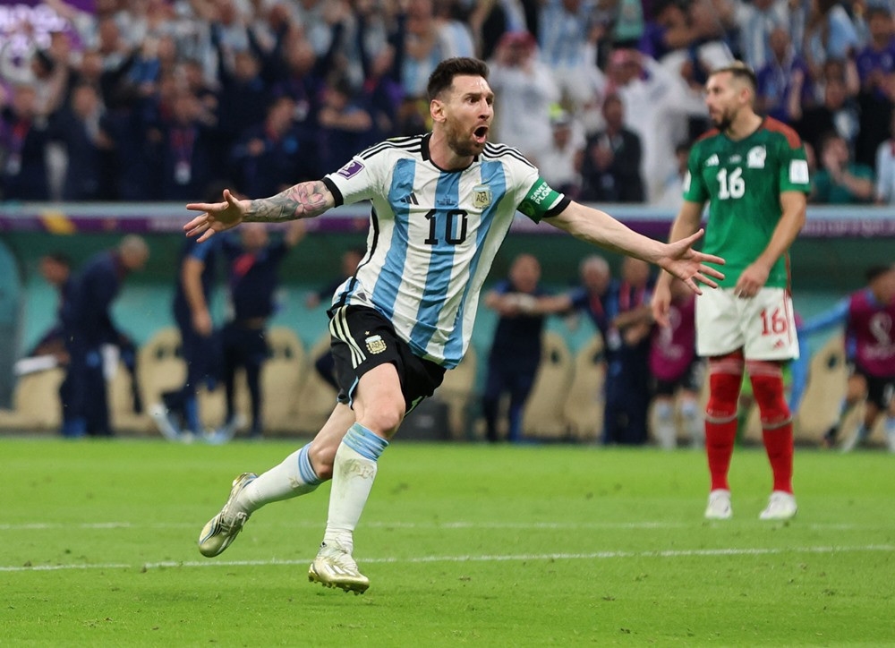 Messi ghi bàn thắng quý hơn vàng cho đội tuyển Argentina (Ảnh Internet)