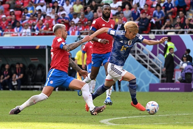 Nhật Bản nỗ lực tìm kiếm bàn thắng nhưng bất thành (Ảnh Internet)
