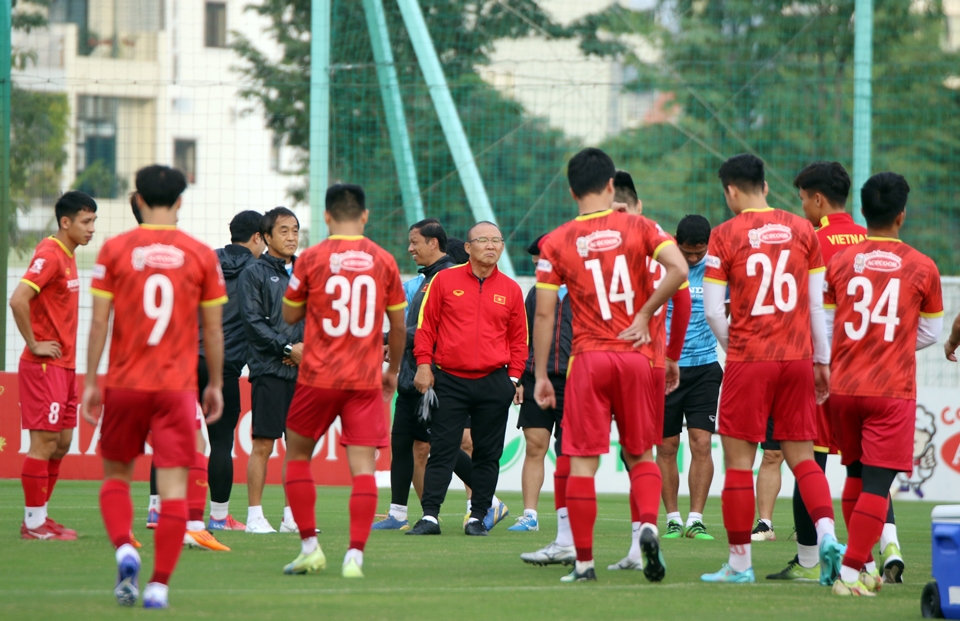 Đội tuyển Việt Nam tích cực chuẩn bị cho AFF 2022. (Ảnh VFF)