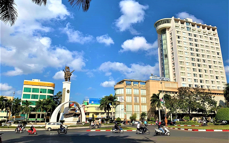 Một góc thành phố Buôn Ma Thuột (tỉnh Đắk Lắk) hôm nay.