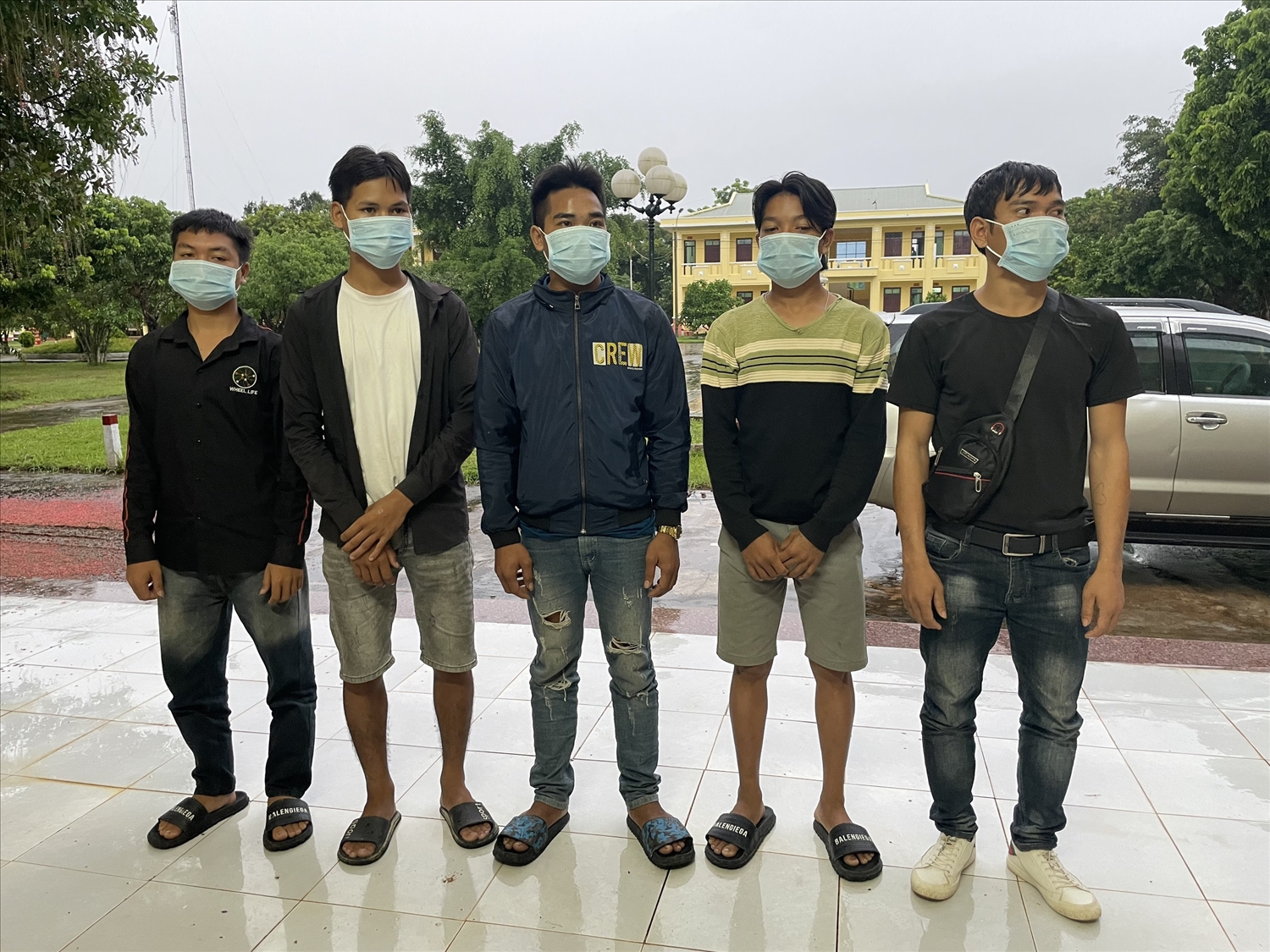 5 thanh niên làng Kloong, xã Ia O, huyện Ia Grai, Gia Lai trở về nhà nước ngày 7/7