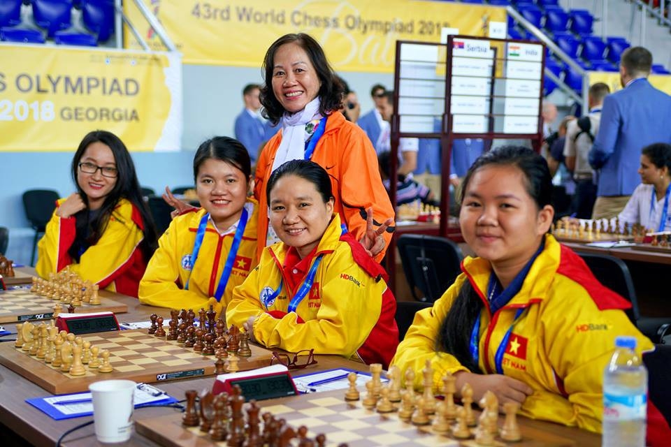 Tại Olympiad 2018, nữ Việt Nam là hạt giống số 19 và đứng thứ 15 chung cuộc