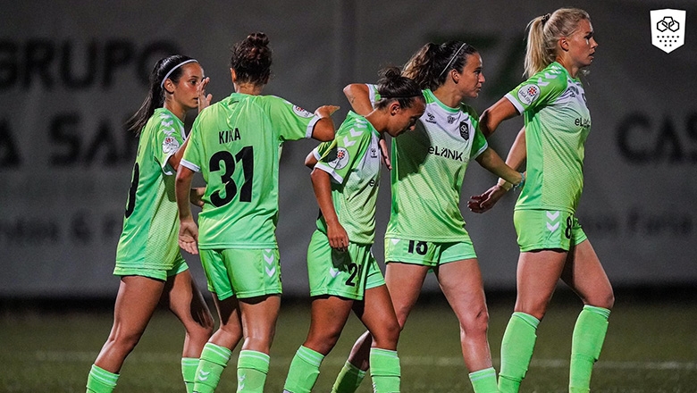 Đội nữ Lank FC hiện thi đấu ở giải VĐQG Bồ Đào Nha - Ảnh Getty