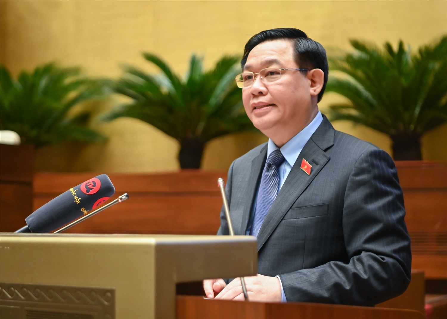 Chủ tịch Quốc hội Vương Đình Huệ phát biểu kết luận Hội nghị