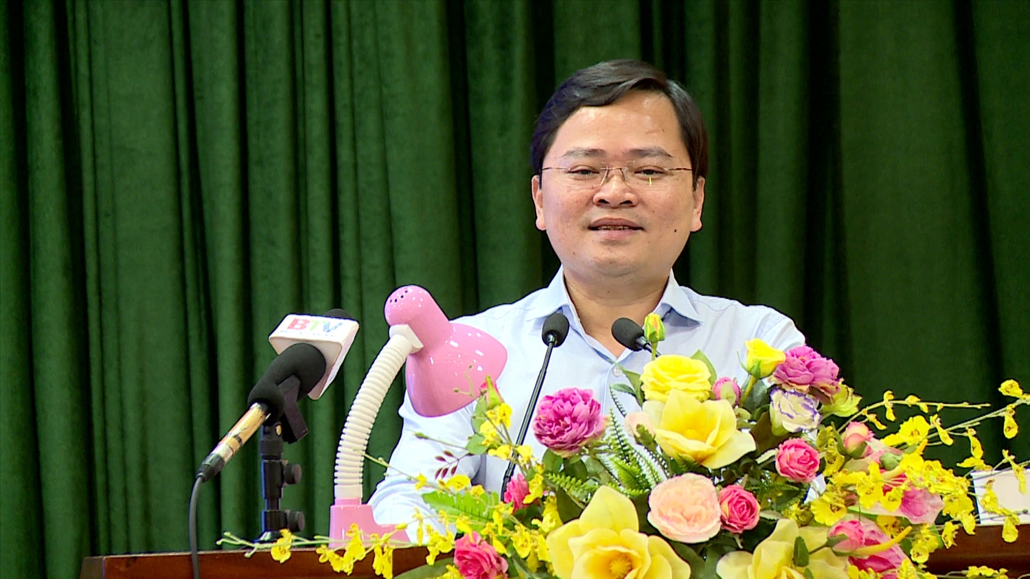 Ông Nguyễn Anh Tuấn - Bí thư tỉnh Bắc Ninh phát biểu tại Hội nghị 