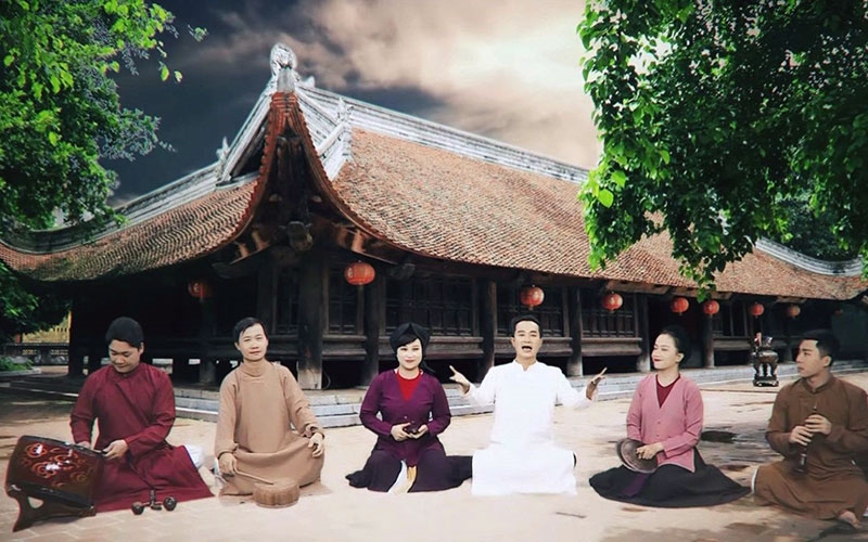 Nhóm Xẩm Hà Thành thể hiện bài hát Tiêu diệt Corona, sáng tác dựa trên điệu Xẩm Sai