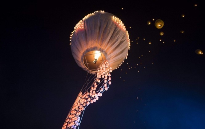 Thả khinh khí cầu trong Lễ hội Thadingyut của người dân Myanmar 5