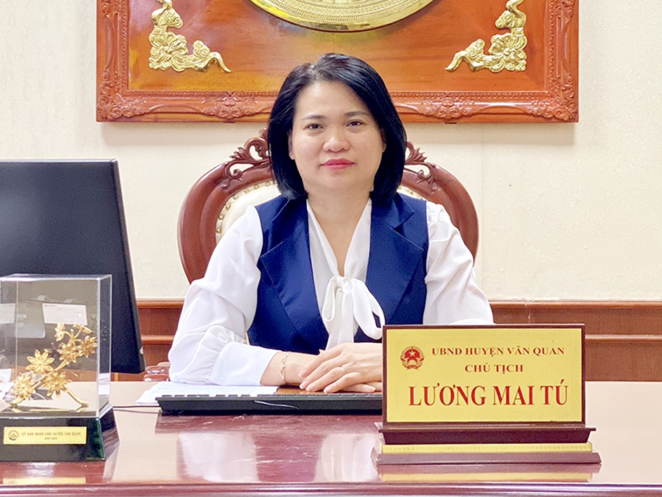 Bà Lương Mai Tú - Chủ tịch UBND huyện Văn Quan, tỉnh Lạng Sơn