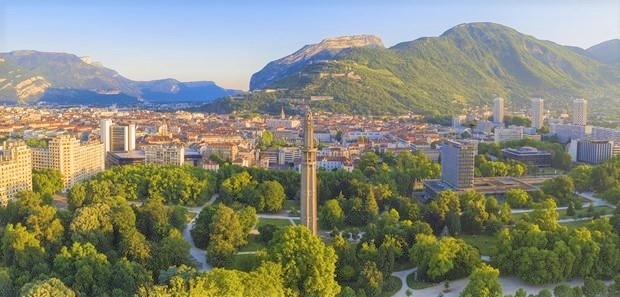 Một góc thành phố Grenoble