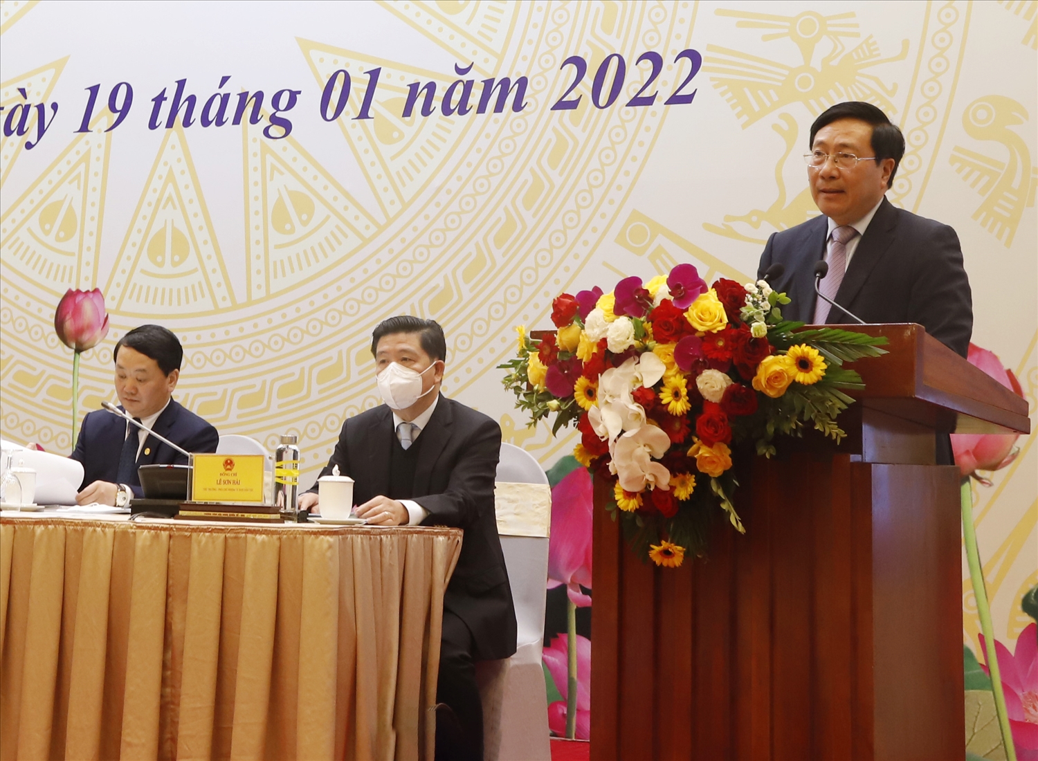 Ủy viên Bộ Chính trị, Phó Thủ tướng Thường trực Chính phủ Phạm Bình Minh phát biểu chỉ đạo tại Hội nghị