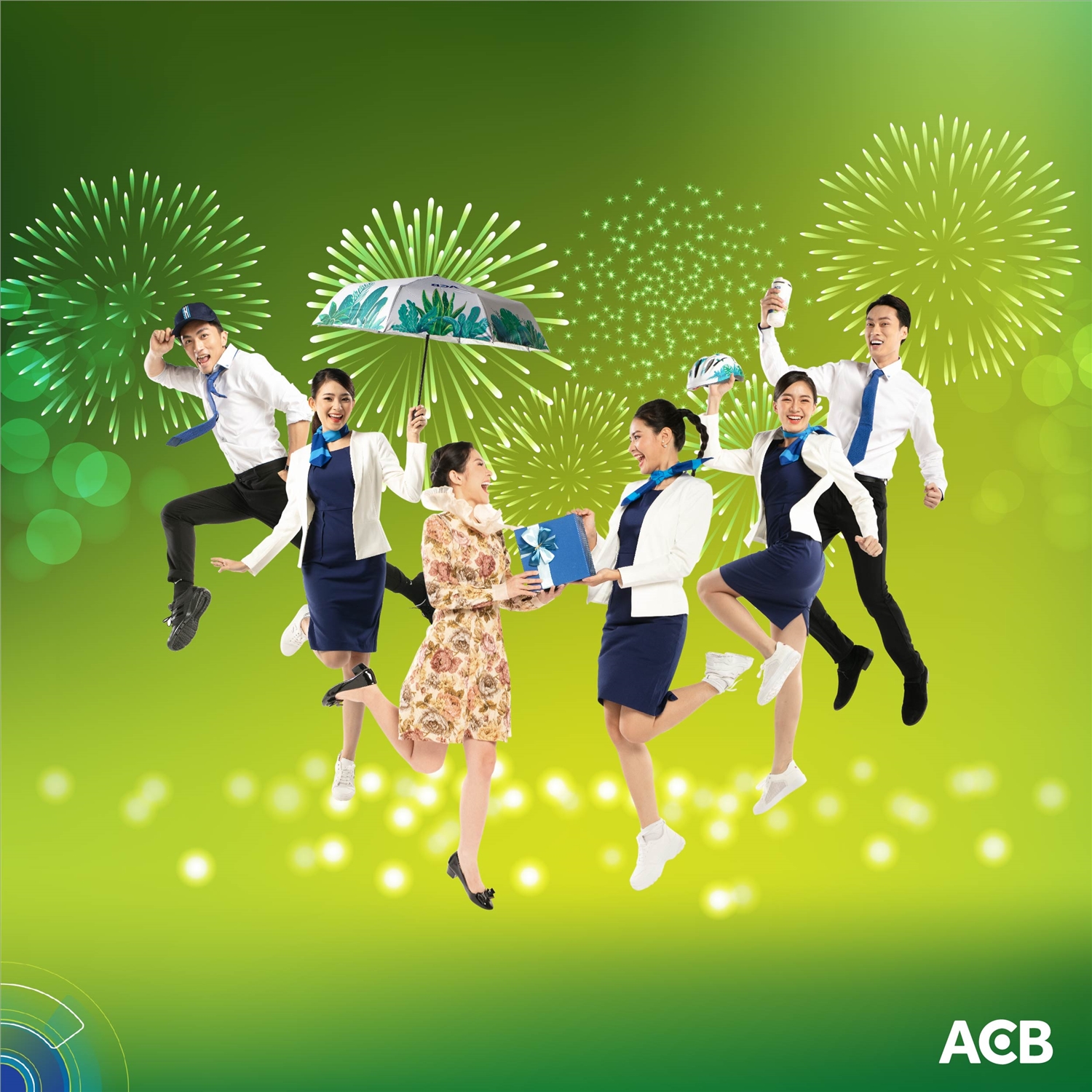 (Tin Ngoại giao CĐ HĐ số Tết của Lê Thuận) Chào năm mới 2022 đầy hứng khởi với ngàn quà tặng từ Ngân hàng ACB