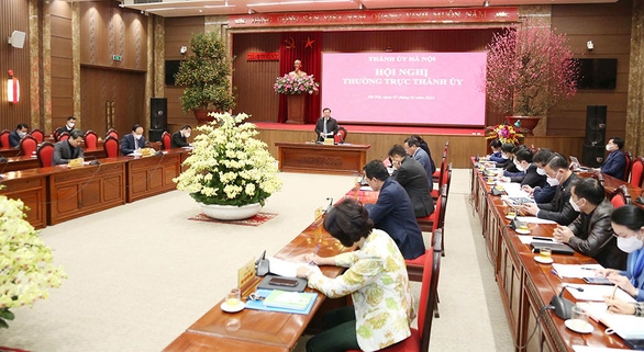 Quang cảnh Hội nghị - Ảnh: Thành ủy Hà Nội