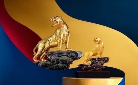 Nhiều doanh nghiệp ra các mẫu vàng hình Hổ cho ngày vía Thần Tài 2022