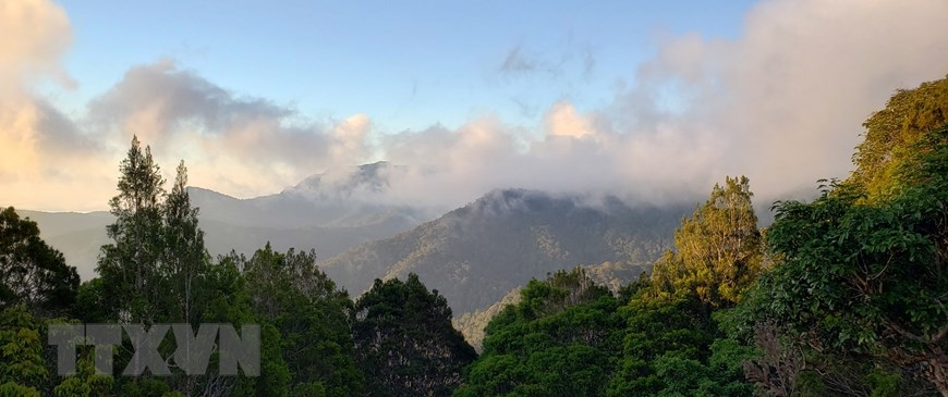 Phong cảnh đẹp như tranh vẽ tại Vườn quốc gia Kon Ka Kinh (một trong hai vùng lõi của khu dự trữ sinh quyển Cao nguyên Kon Hà Nừng). (Ảnh: TTXVN phát)