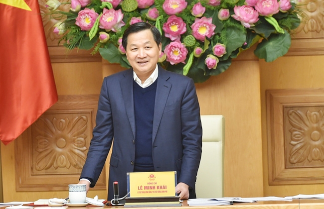 Phó Thủ tướng Lê Minh Khái: Chúng ta đã kịp thời triển khai các chính sách tài khóa để hỗ trợ người dân, doanh nghiệp, hiệu quả tác động rất rõ, được nhân dân đồng tình, ủng hộ. (Ảnh VGP/Quang Thương)