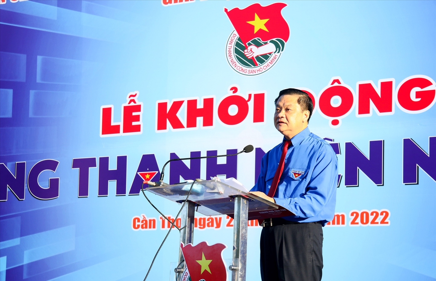  Ông Dương Tấn Hiển, Phó chủ tịch UBND TP. Cần Thơ phát biểu tại Lễ phát động 