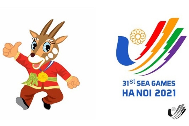 Hình ảnh linh vật và logo SEA Games 31. (Ảnh: Tổng cục Thể dục Thể thao)