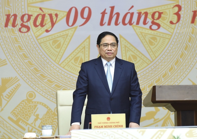 Thủ tướng Phạm Minh Chính: Doanh nghiệp vẫn còn kêu nhiều về thủ tục hành chính. Một trong những mục tiêu quan trọng của cải cách hành chính là chống tham nhũng, tiêu cực, kể cả tham nhũng vặt. Ảnh VGP