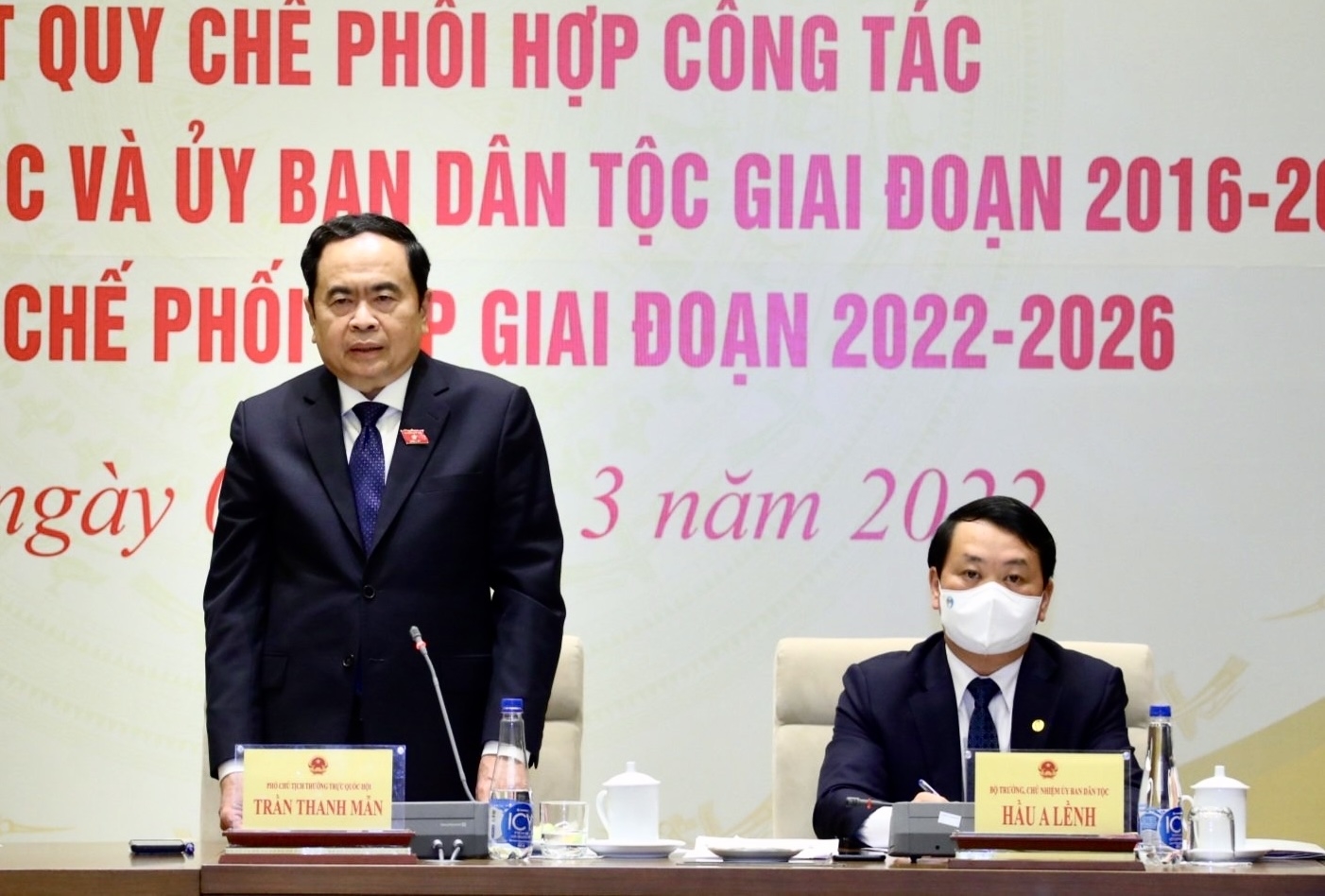 Ủy viên Bộ Chính trị, Phó Chủ tịch Thường trực Quốc hội Trần Thanh Mẫn phát biểu tại Hội nghị Tổng kết