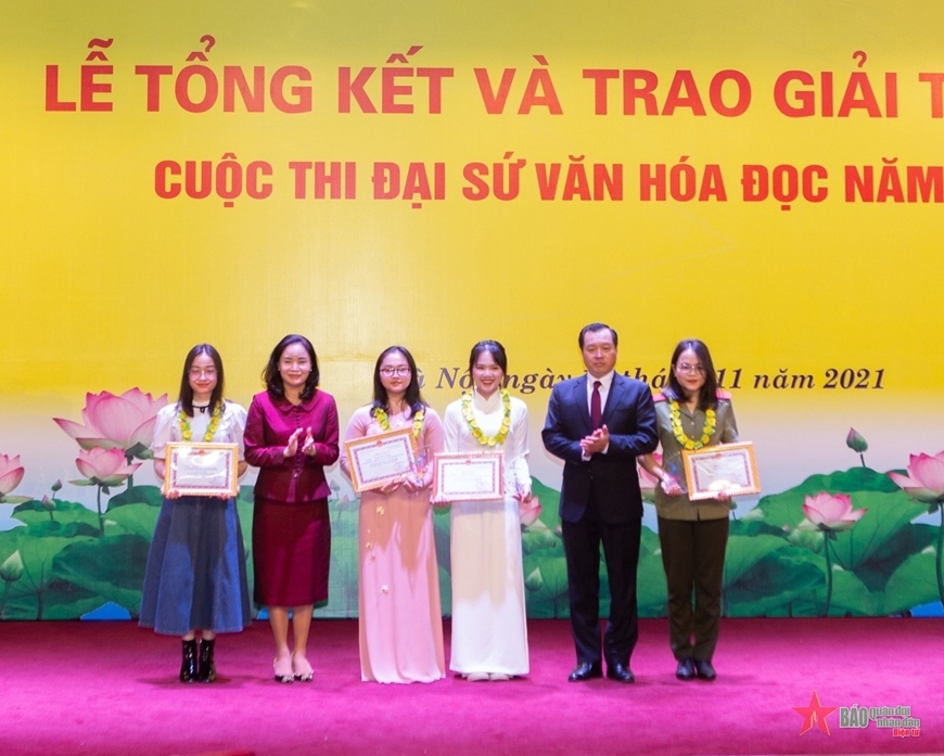 Lễ tổng kết và trao giải Cuộc thi Đại sứ Văn hóa đọc năm 2021.