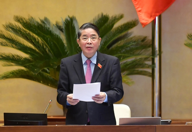 Phó Chủ tịch Quốc hội Nguyễn Đức Hải phát biểu kết luận phiên chất vấn đối với Bộ trưởng Bộ Công Thương Nguyễn Hồng Diên.