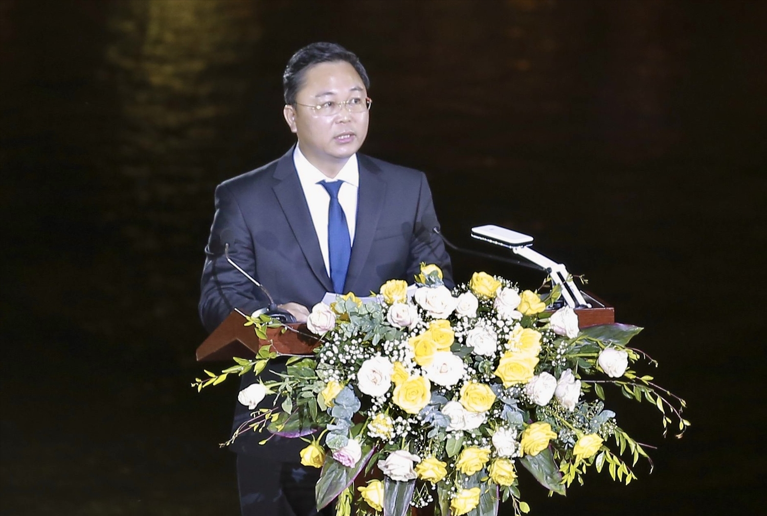 Ông Lê Trí Thanh, Chủ tịch UBND tỉnh Quảng Nam phát biểu lễ khai mạc