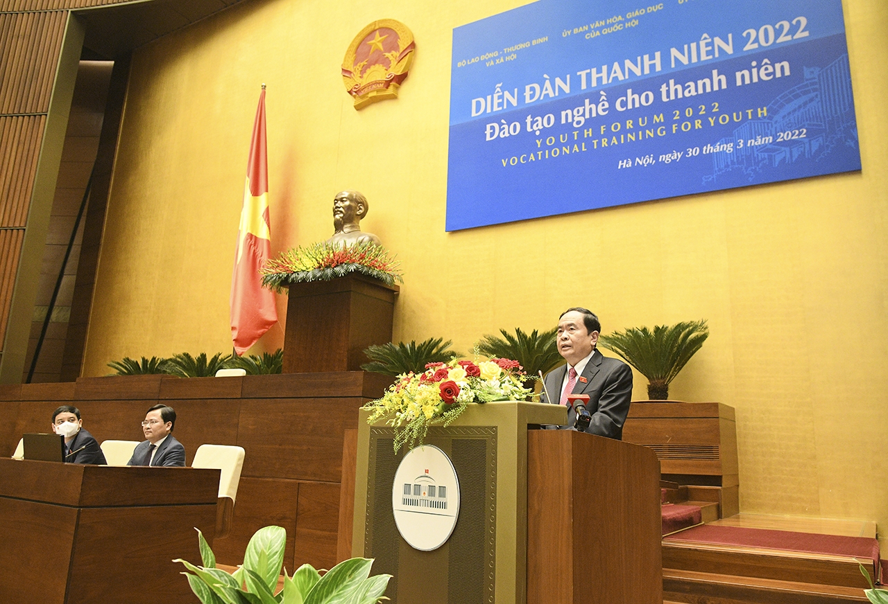 Phó Chủ tịch Thường trực Quốc hội Trần Thanh Mẫn phát biểu tại Diễn đàn