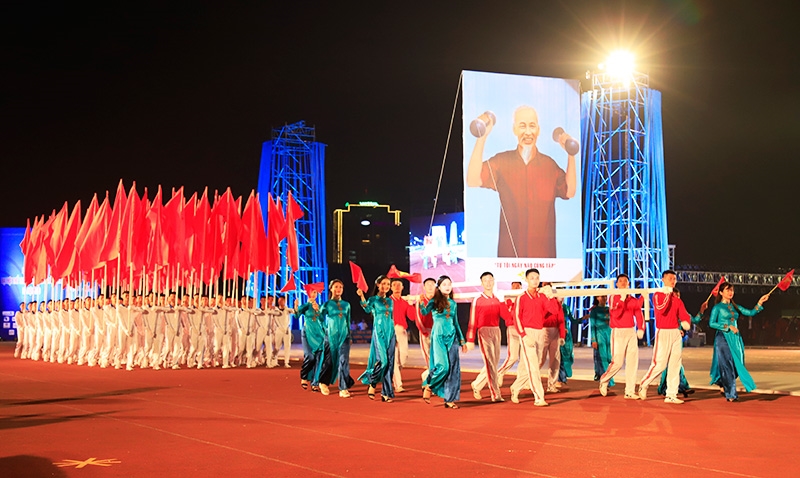 Diễu hành trong Lễ khai mạc Đại hội Thể thao toàn quốc lần VIII- năm 2018 (Ảnh minh hoạ)