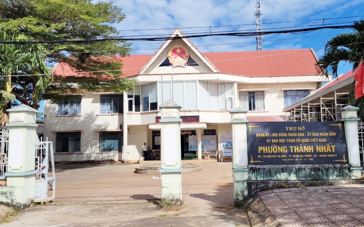Trụ sở UBND phường Thành Nhất, TP. Buôn Ma Thuột