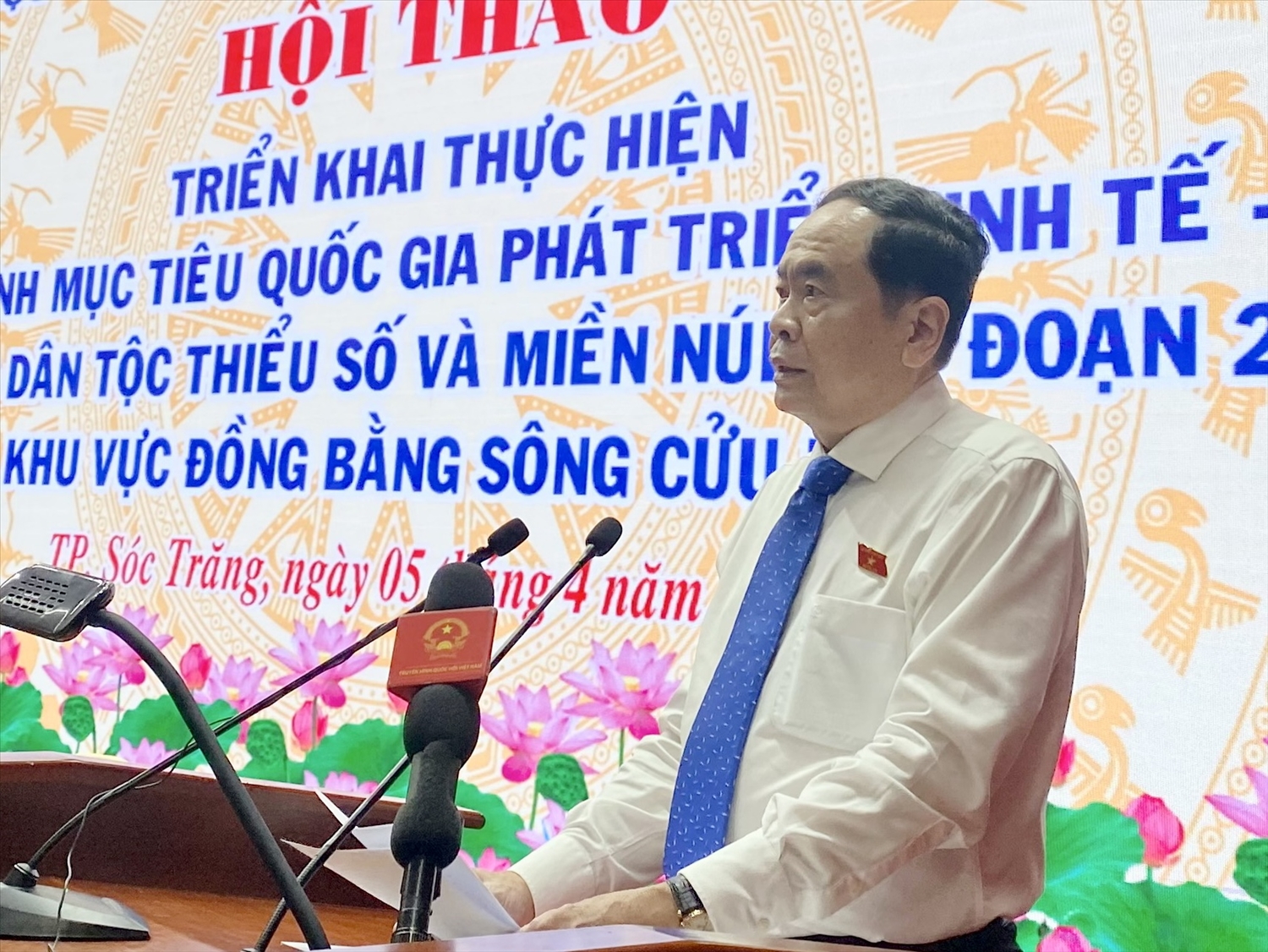 Phó Chủ tịch Thường trực Quốc hội Trần Thanh Mẫn phát biểu khai mạc Hội thảo