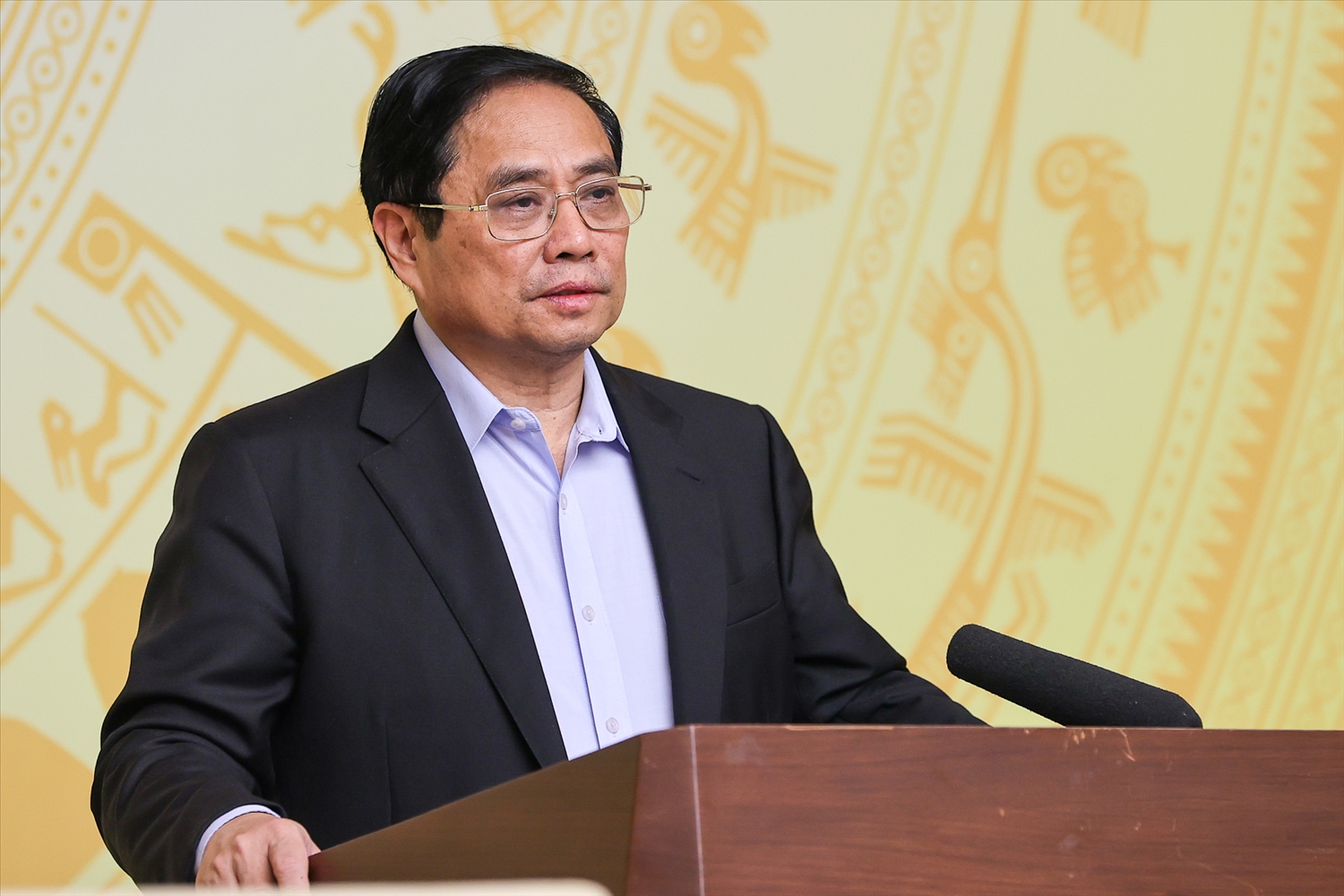 Thủ tướng Phạm Minh Chính phát biểu khai mạc phiên họp. (Ảnh: VGP/Nhật Bắc)