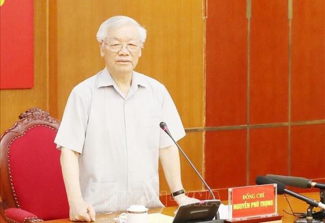 Tổng Bí thư Nguyễn Phú Trọng chủ trì họp Bộ Chính trị, Ban Bí thư để xem xét, thi hành kỷ luật.