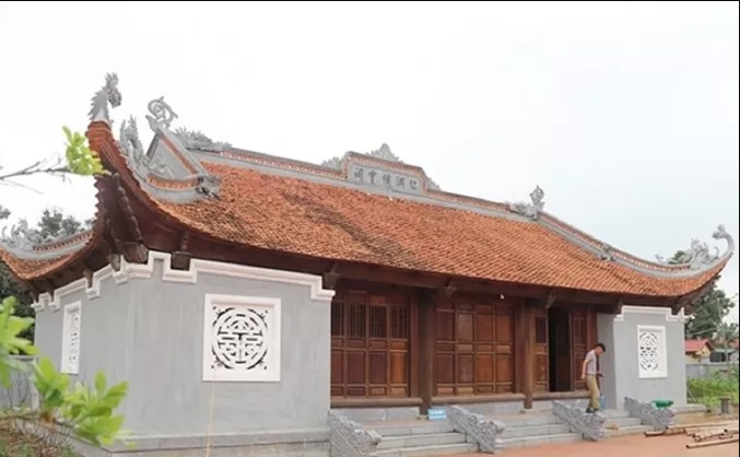 Đền thờ Nhà sử học Lê Văn Hưu vừa được tu bổ, tôn tạo tại xã Thiệu Trung, huyện Thiệu Hóa