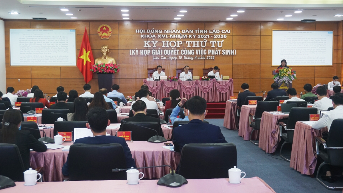 Kỳ họp thứ IV, HĐND tỉnh Lào Cai khóa XVI, nhiệm kỳ 2021 - 2026