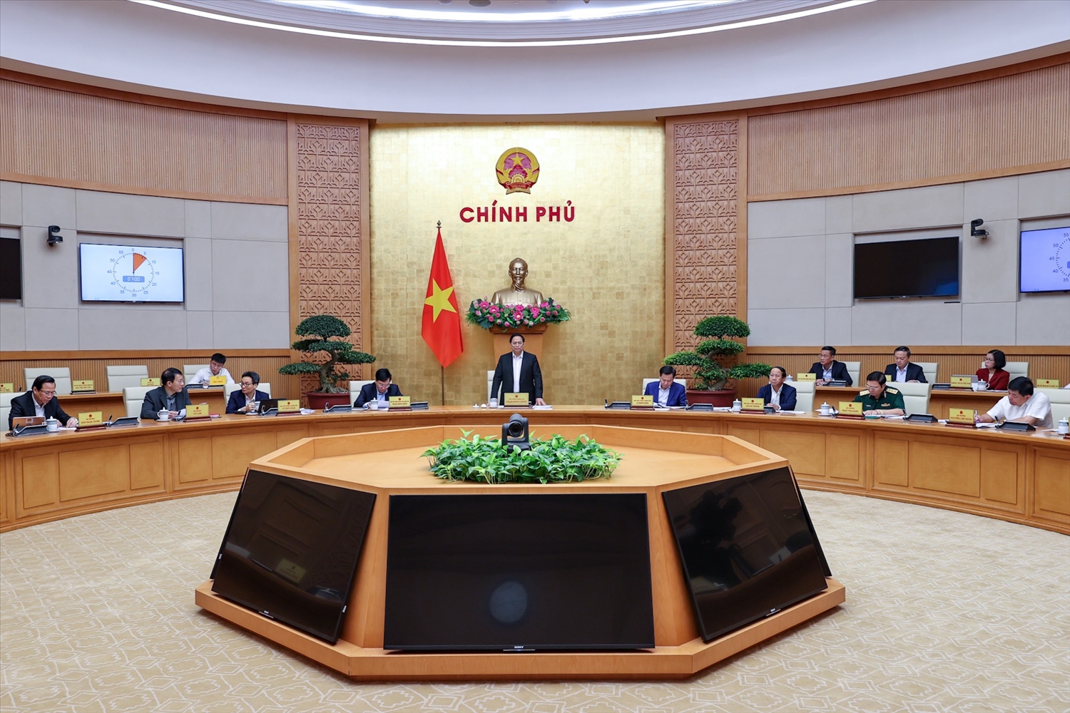 Thủ tướng Phạm Minh Chính chủ trì phiên họp Chính phủ chuyên đề về công tác quy hoạch - Ảnh - VGP/Nhật Bắc