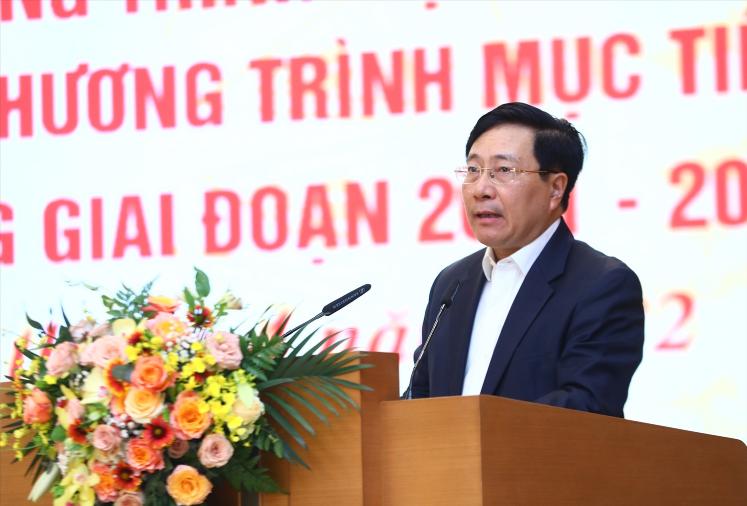 Phó Thủ tướng Thường trực Chính phủ Phạm Bình Minh phát biểu tại Hội nghị