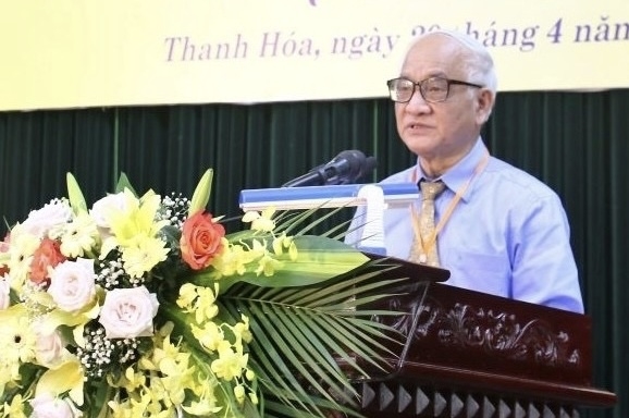 PGS.TS Trần Đức Cường, Chủ tịch Hội Khoa học lịch sử Việt Nam phát biểu tại Hội thảo