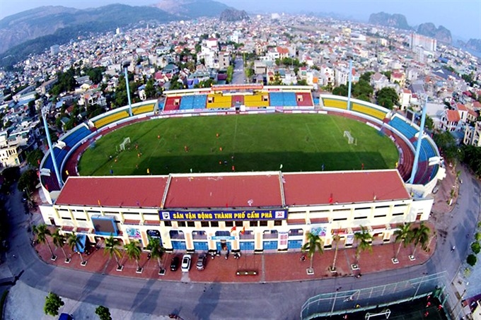 Sân vận động Cẩm Phả, nơi diễn ra môn bóng đá nữ tại SEA Game 31