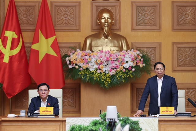Thủ tướng Phạm Minh Chính nhấn mạnh, Luật Quy hoạch có vị trí, vai trò quan trọng, với tư duy và cách tiếp cận mới, thay đổi cơ bản về quản lý quy hoạch - Ảnh: VGP/Nhật Bắc