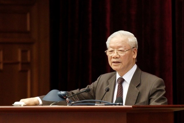 Tổng Bí thư Nguyễn Phú Trọng phát biểu tại hội nghị 