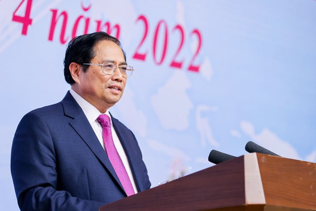 Thủ tướng Phạm Minh Chính: Đảng và Nhà nước ta nhất quán chủ trương không hình sự hóa các quan hệ kinh tế. (Ảnh: VGP/Nhật Bắc)