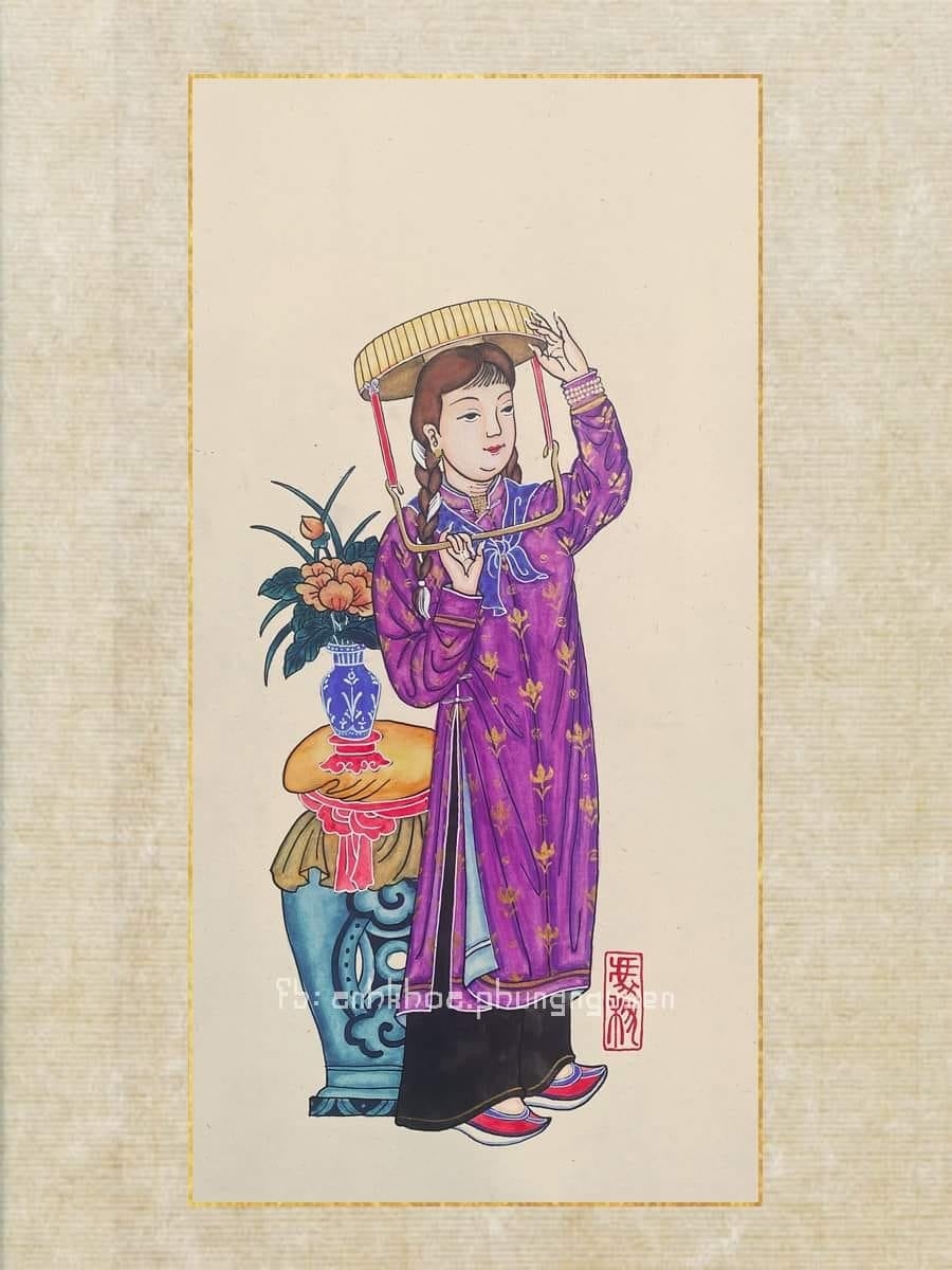 Anna (Nữ hoàng băng giá) - trang phục áo ngũ thân, nón cụ đặc trưng thời Nguyễn. Đại diện cho miền Nam