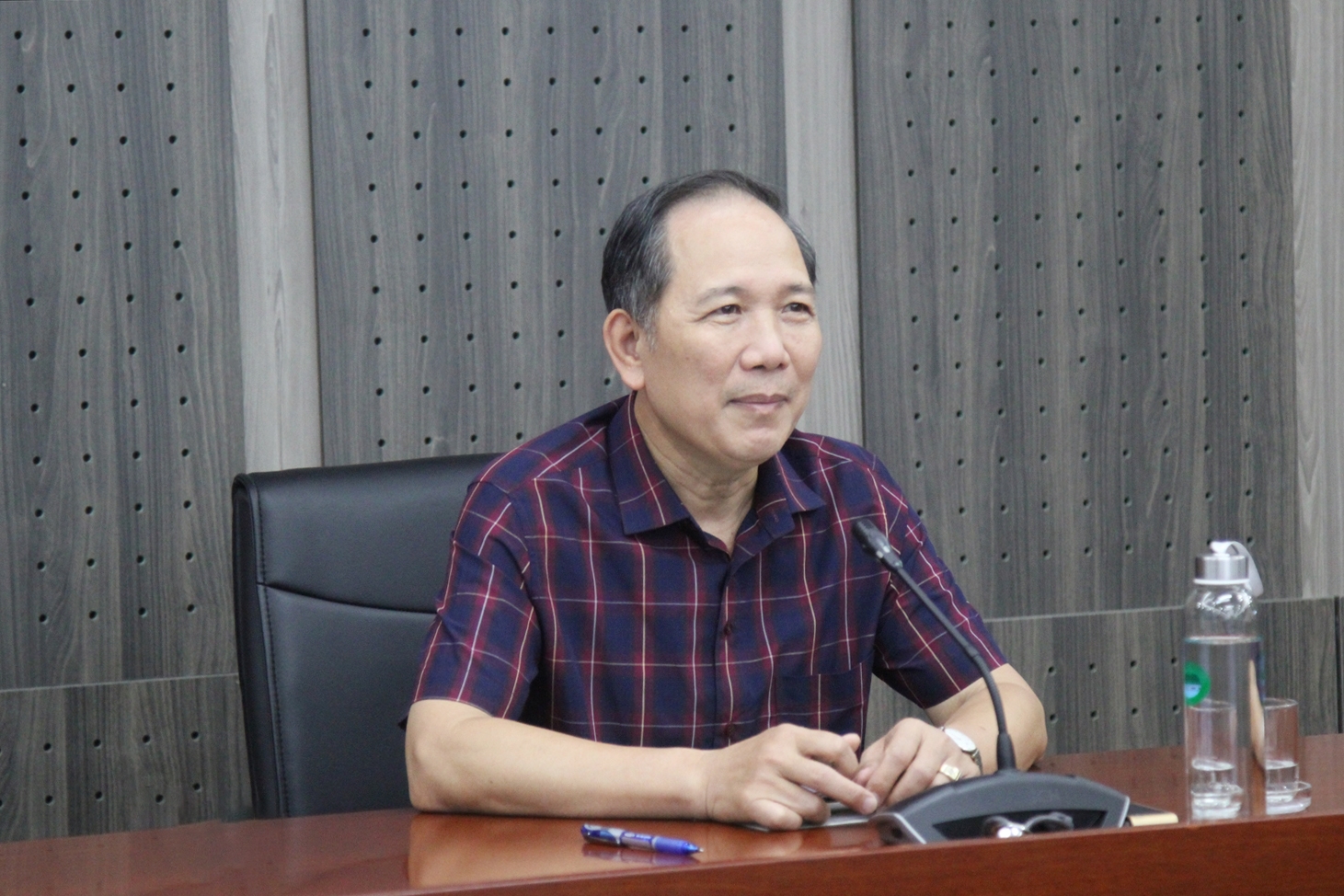 Ông Nguyễn Quang Hải, Chủ tịch Công đoàn UBDT, Tổng Biên tập Tạp chí Dân tộc chủ trì Hội nghị