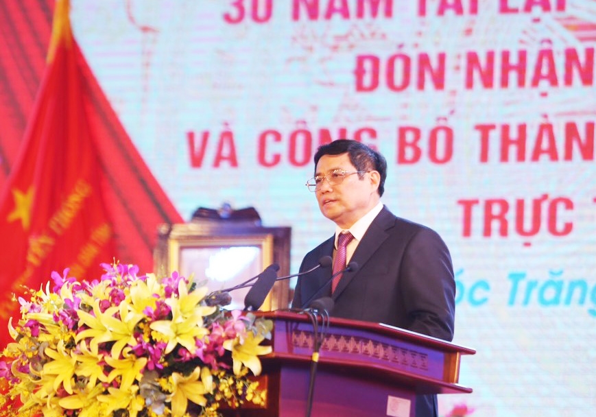 Thủ tướng Chính phủ Phạm Minh Chính phát biểu tại buổi lễ 