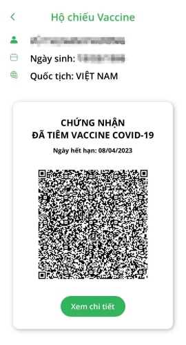 Hơn 2,7 triệu người Việt đã có hộ chiếu vaccine 1