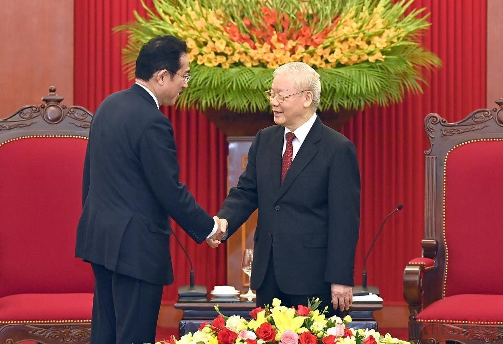 Tổng Bí thư Nguyễn Phú Trọng tiếp Thủ tướng Nhật Bản Kishida Fumio 1