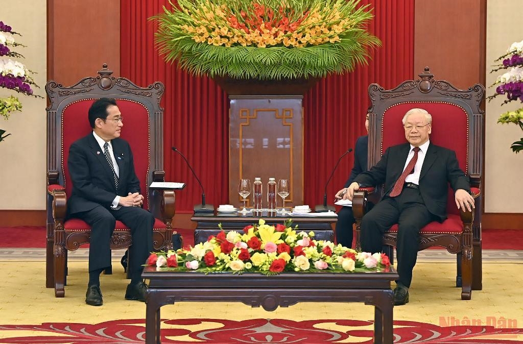 Tổng Bí thư Nguyễn Phú Trọng tiếp Thủ tướng Nhật Bản Kishida Fumio 2
