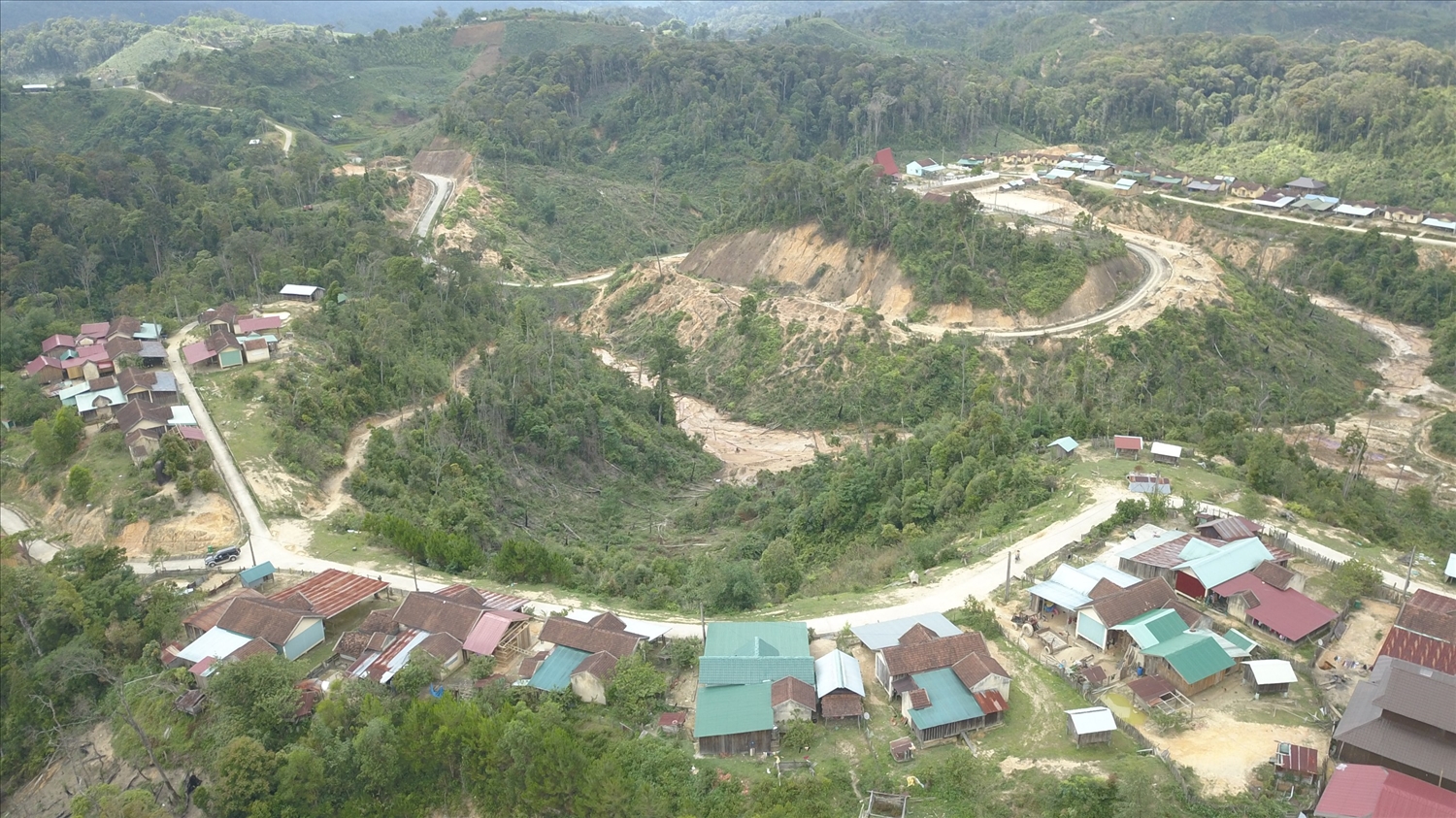 Khu tái định cư tại xã Đăk Tăng là một trong những khu dân cư bị ảnh hưởng bởi động đất