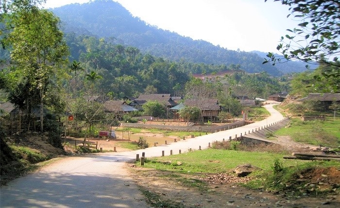 Bản làng người Thái ở miền Tây Nghệ An (Ảnh Ngọc Ánh)