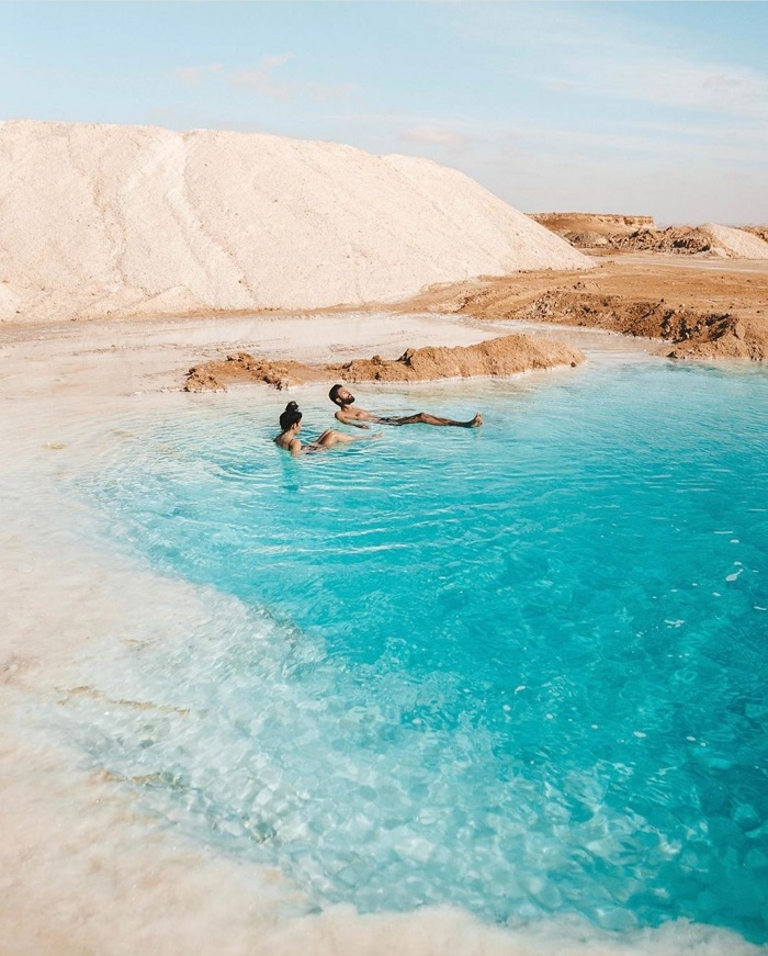 Hồ muối ở Siwa Ai Cập dành cho những người không biết bơi 4